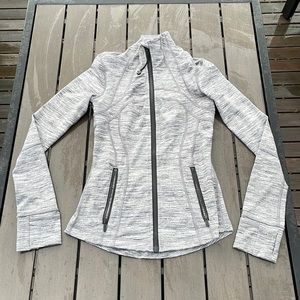 Lululemon Define Jacket Size 2 Space Dye Camo Seal Grey Deep Coal